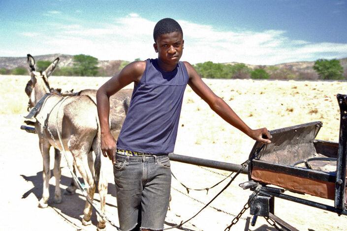 jongen in Namibie